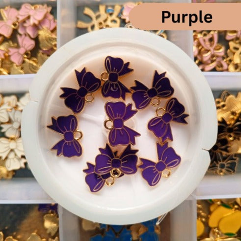 Bow Charms Enamel Design 2