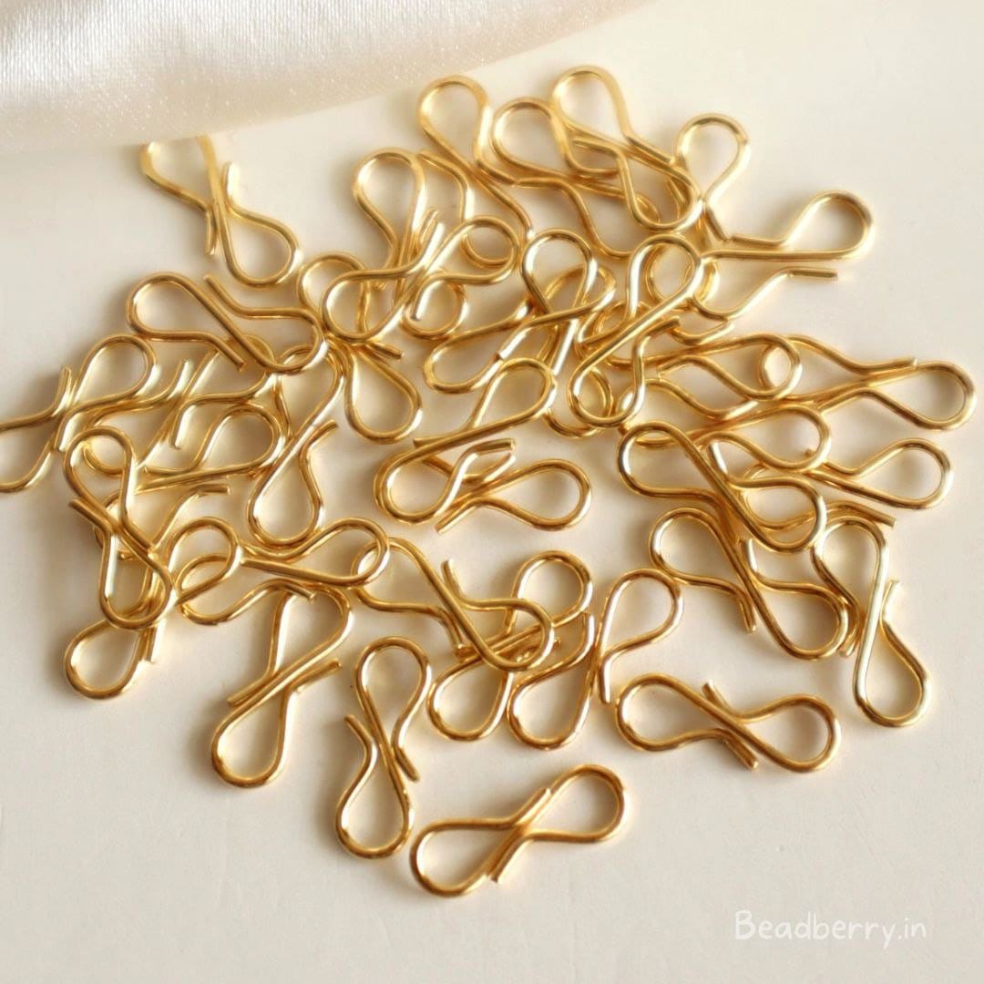 Golden S Type Hook For Jewelry Making