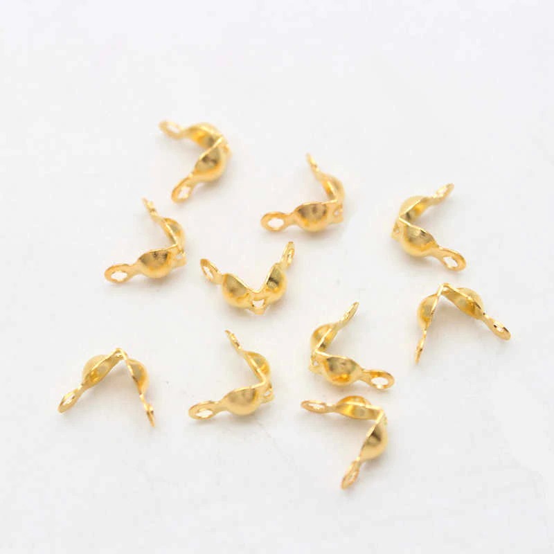 Golden Crimp Lock Clasps