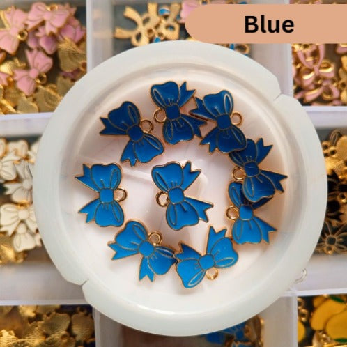 Bow Charms Enamel Design 2