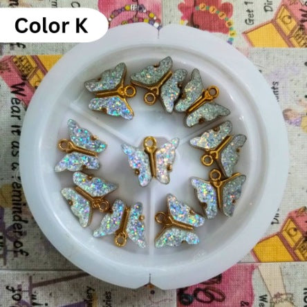 Butterfly Charms Acrylic Enamel