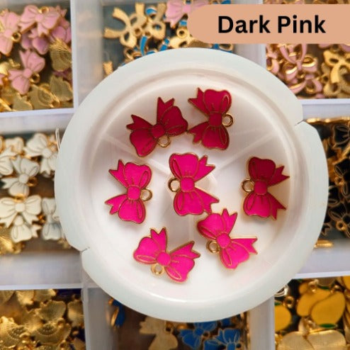 Bow Charms Enamel Design 2