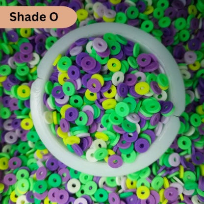 Clay Ring Shaded Beads In Grams