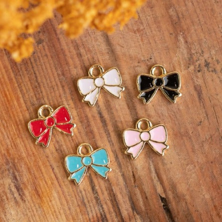 Bow Charms Enamel Design 2