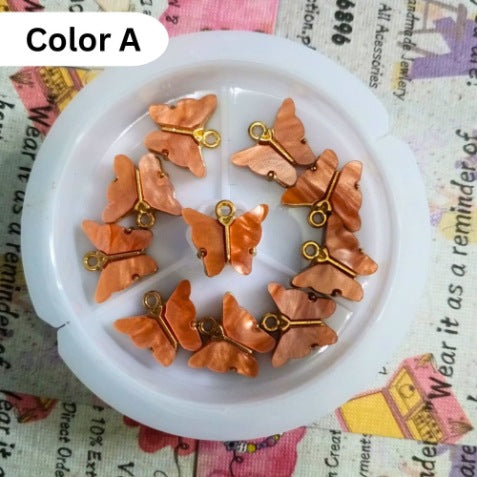 Butterfly Charms Acrylic Enamel