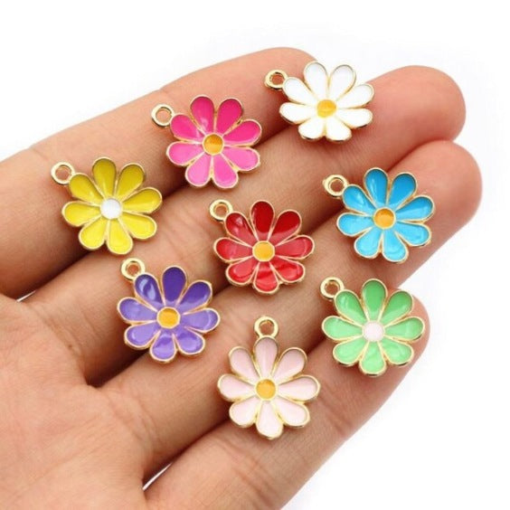 Jasmine Enamel Charms Curve Size 2cm