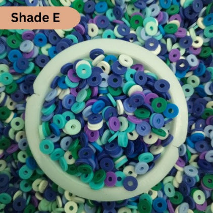 Clay Ring Shaded Beads In Grams