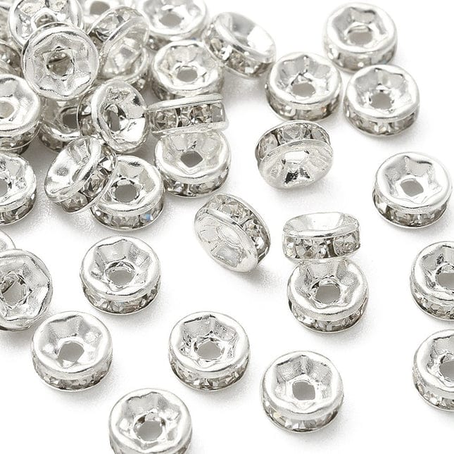 Silver Crystal Spacer