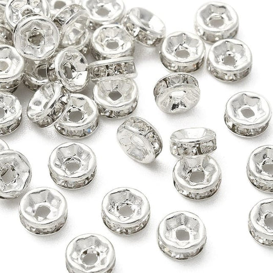 Silver Crystal Spacer