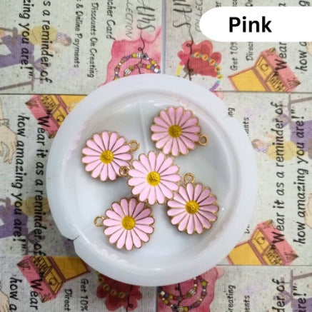 Daisy Enamel Charms 1 Inch Size