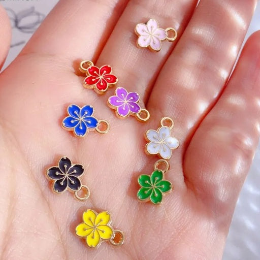 Mini Sakura Enamel Charms Size 1.5cm