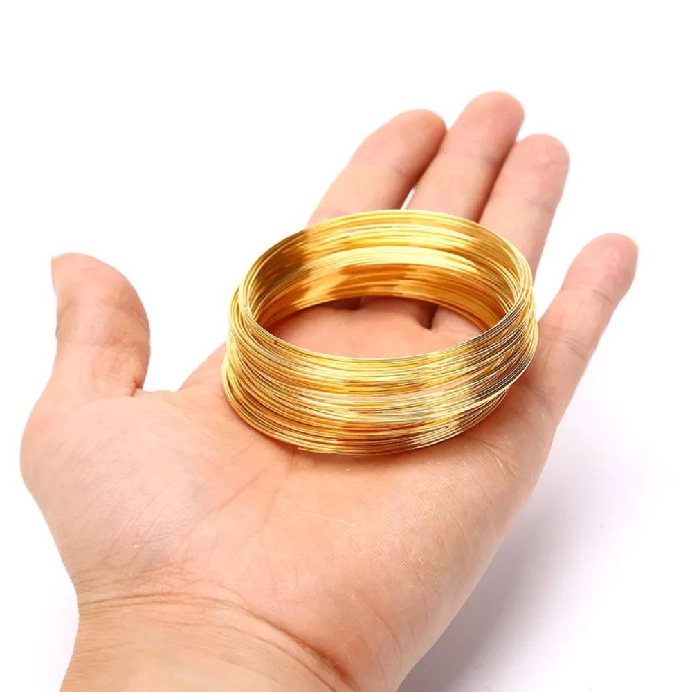 Golden Memory Wire Loops