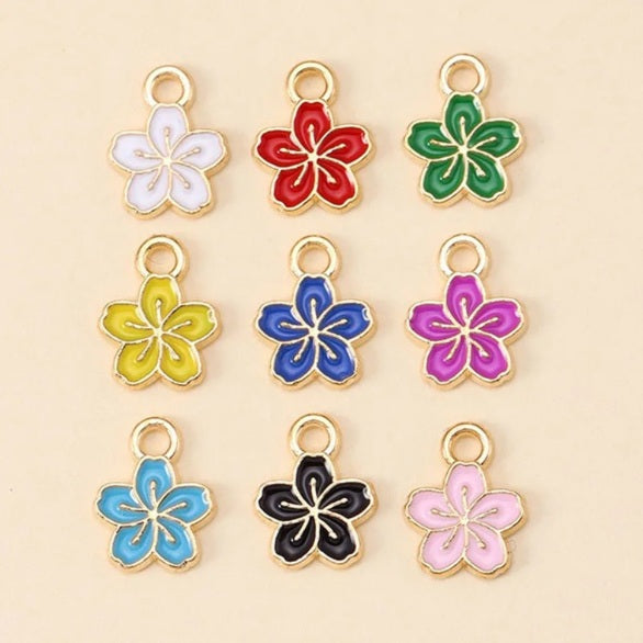 Mini Sakura Enamel Charms Size 1.5cm