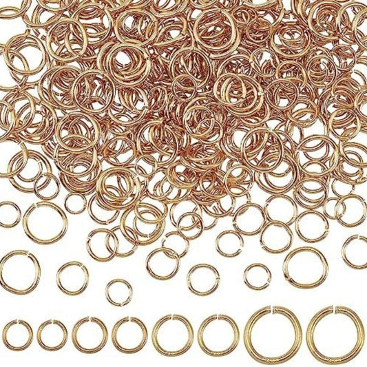 Golden Jump Rings 2mm 4mm 6mm 8mm 10mm
