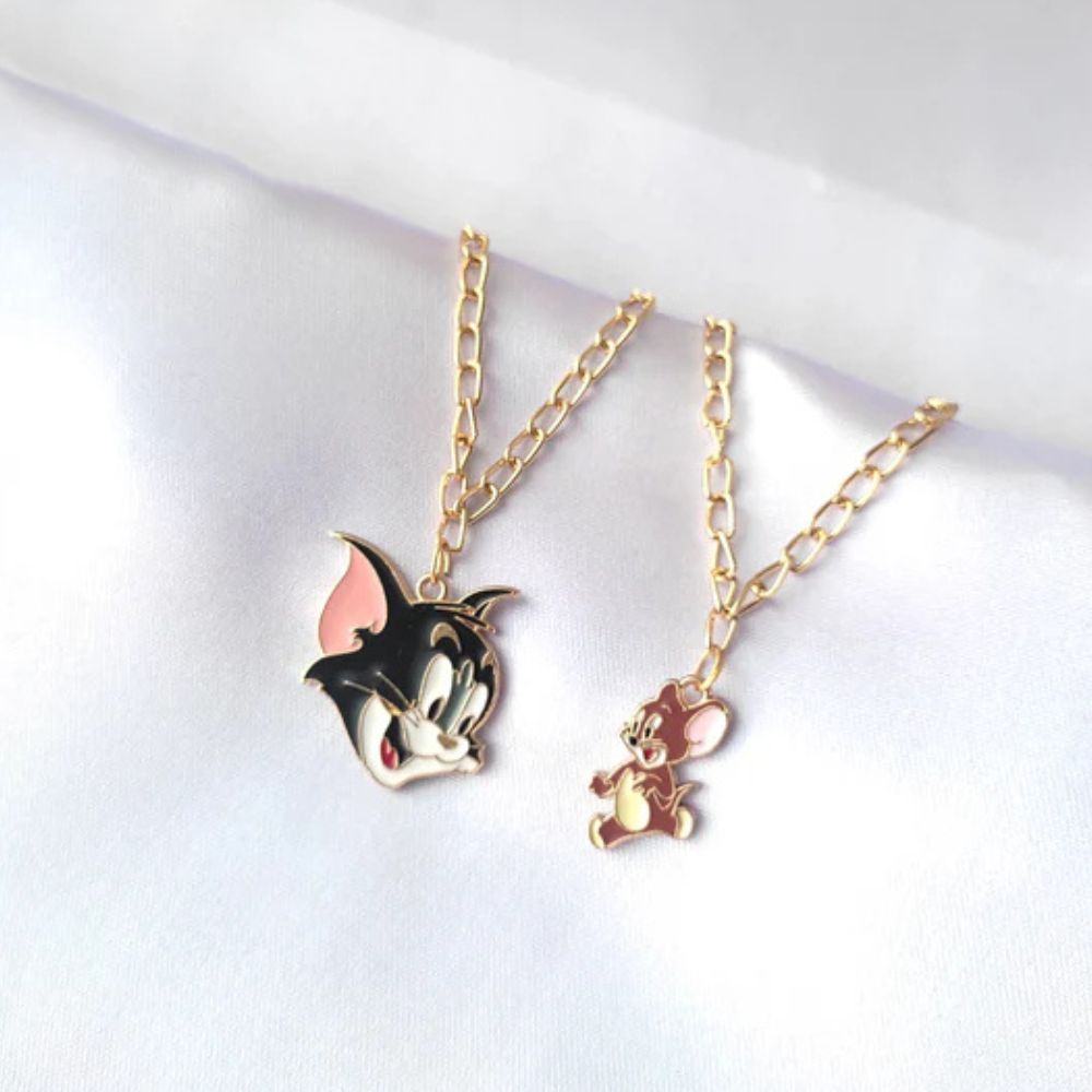 Tom and Jerry Enamel Charms